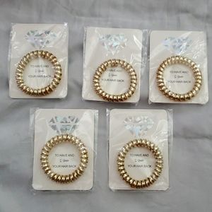 Bridesmaids hairties - pk of 5